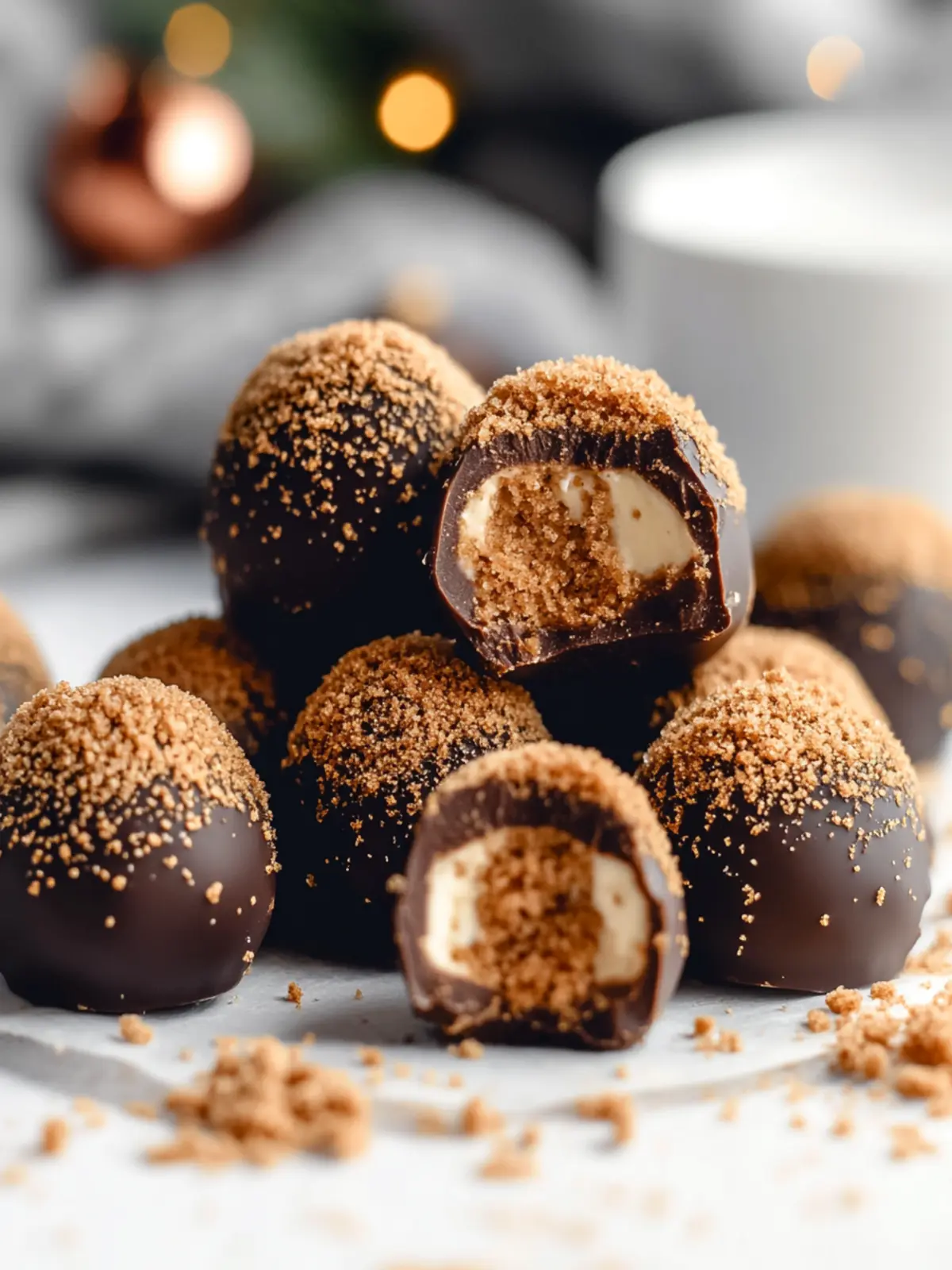 Biscoff Christmas Truffles