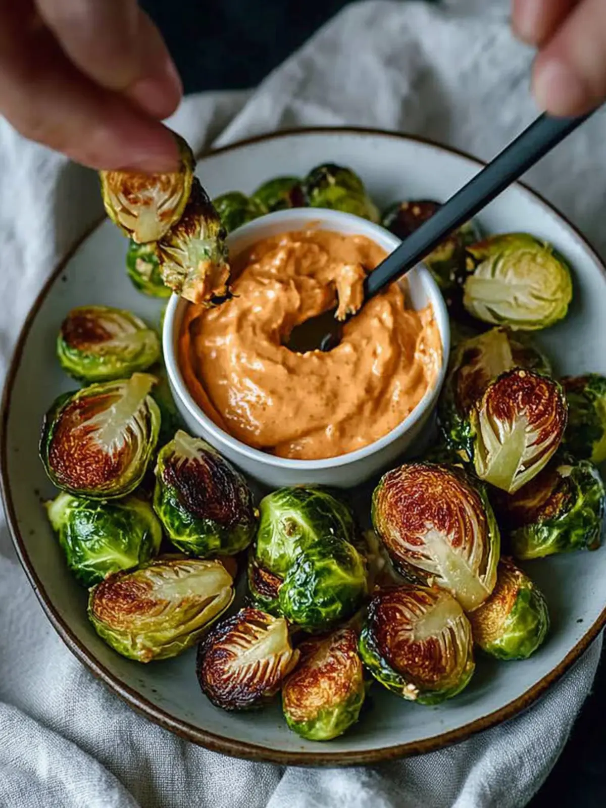 Crispy Sesame Brussels Sprouts & Sriracha Aioli You'll Love 2 Crispy Sesame Brussels Sprouts & Sriracha Aioli