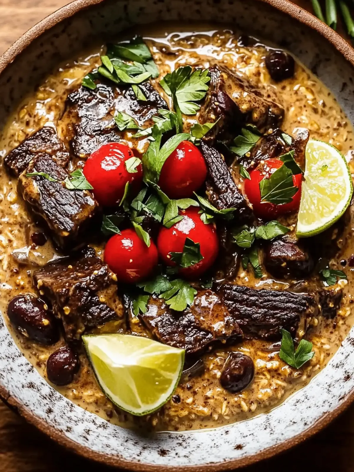 Lemongrass Coconut Braised Beef with Mushrooms