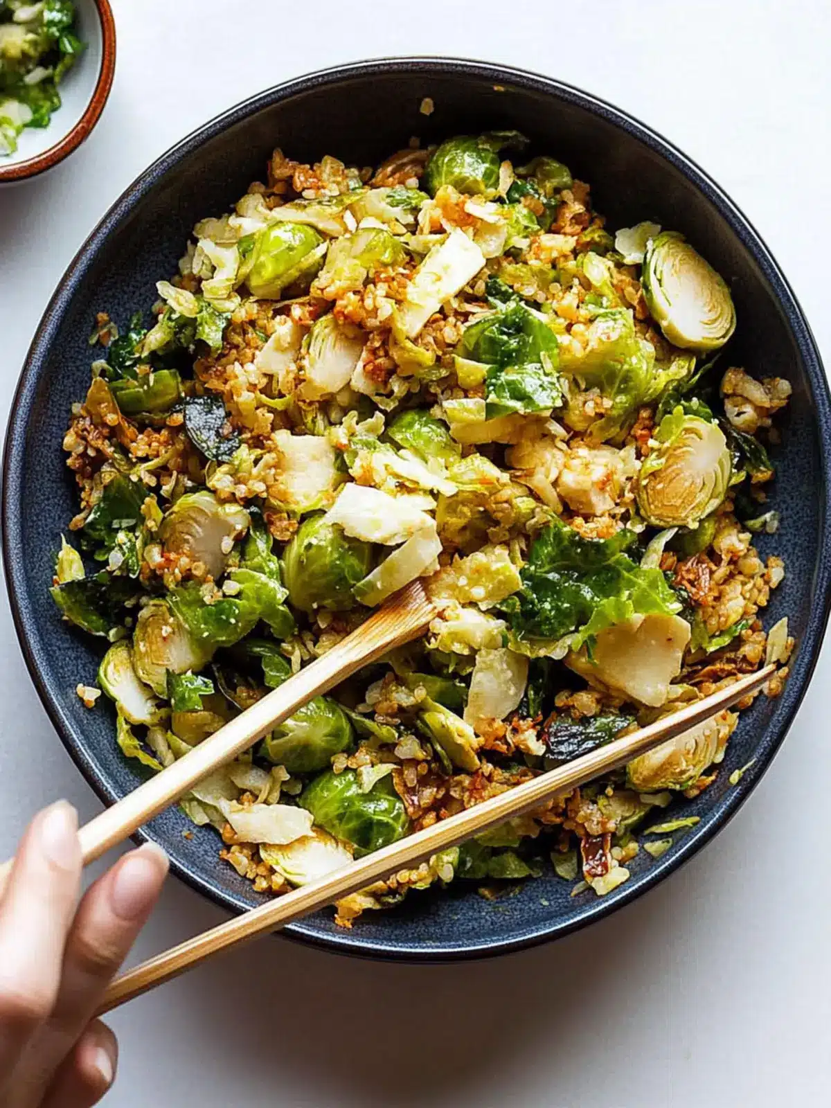 Creamy Lime Brussels Sprout Salad