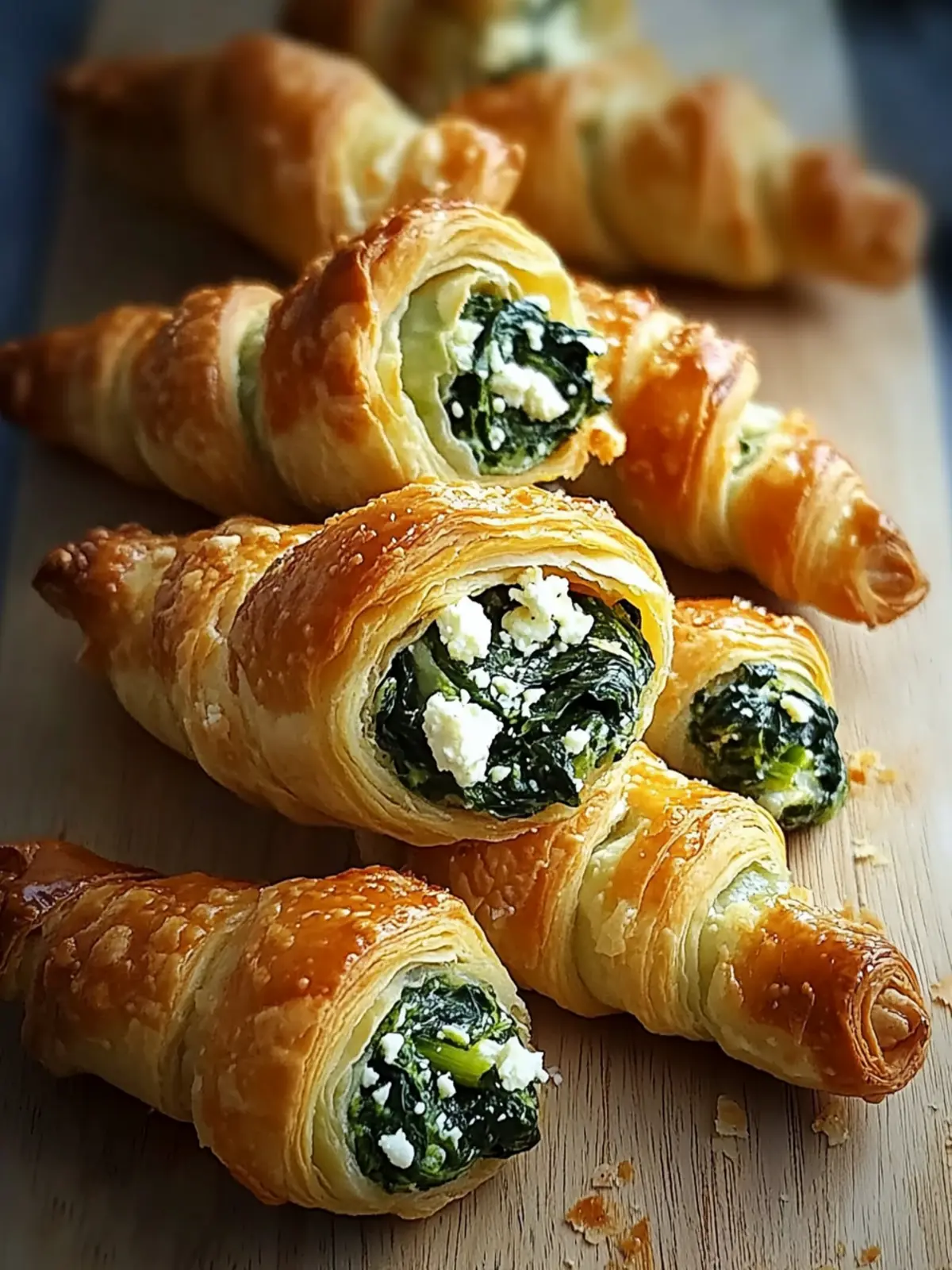 Delicious Spinach Feta Puff Pastry Twists