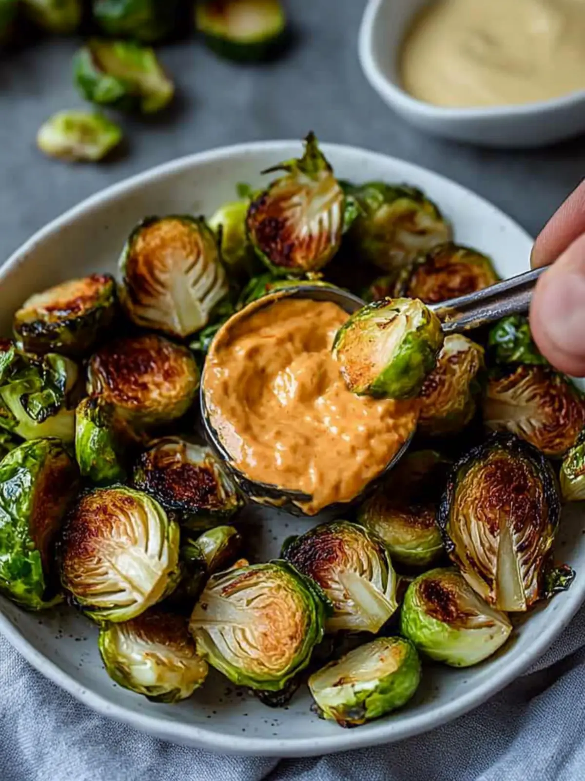 Crispy Sesame Brussels Sprouts & Sriracha Aioli You'll Love 3 Crispy Sesame Brussels Sprouts & Sriracha Aioli