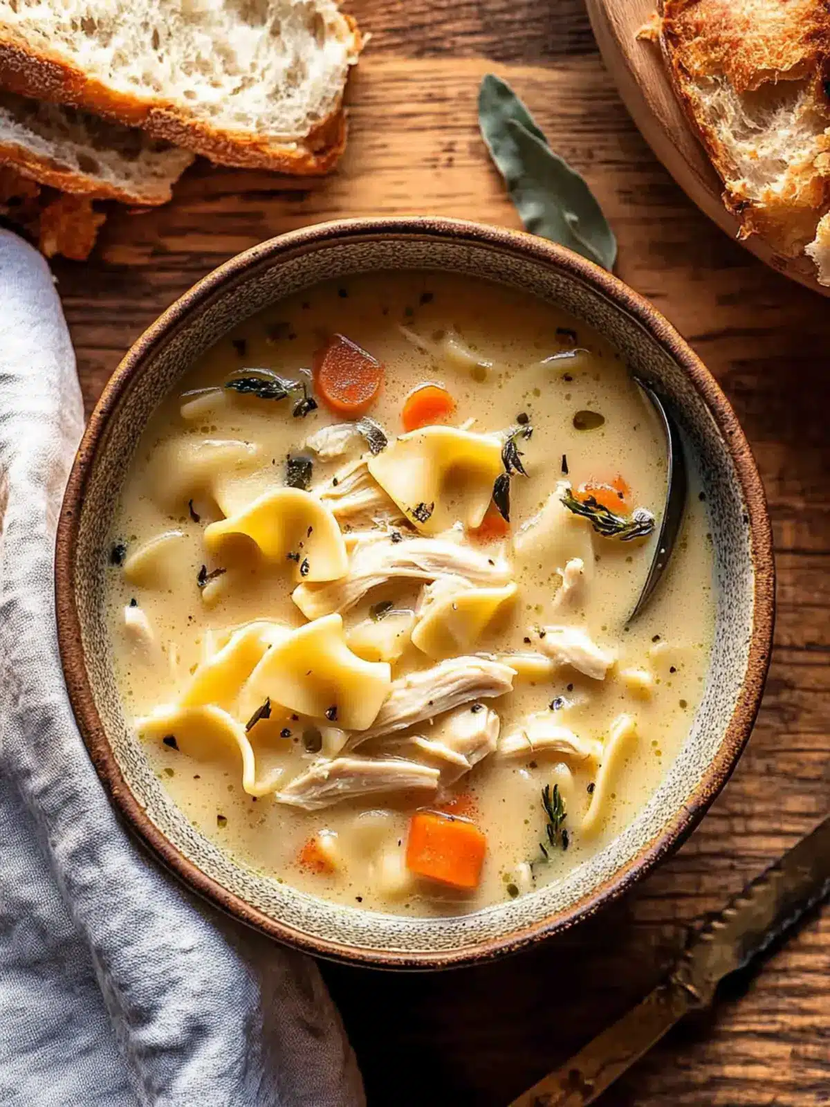 Creamy Homestyle Chicken Noodle Soup