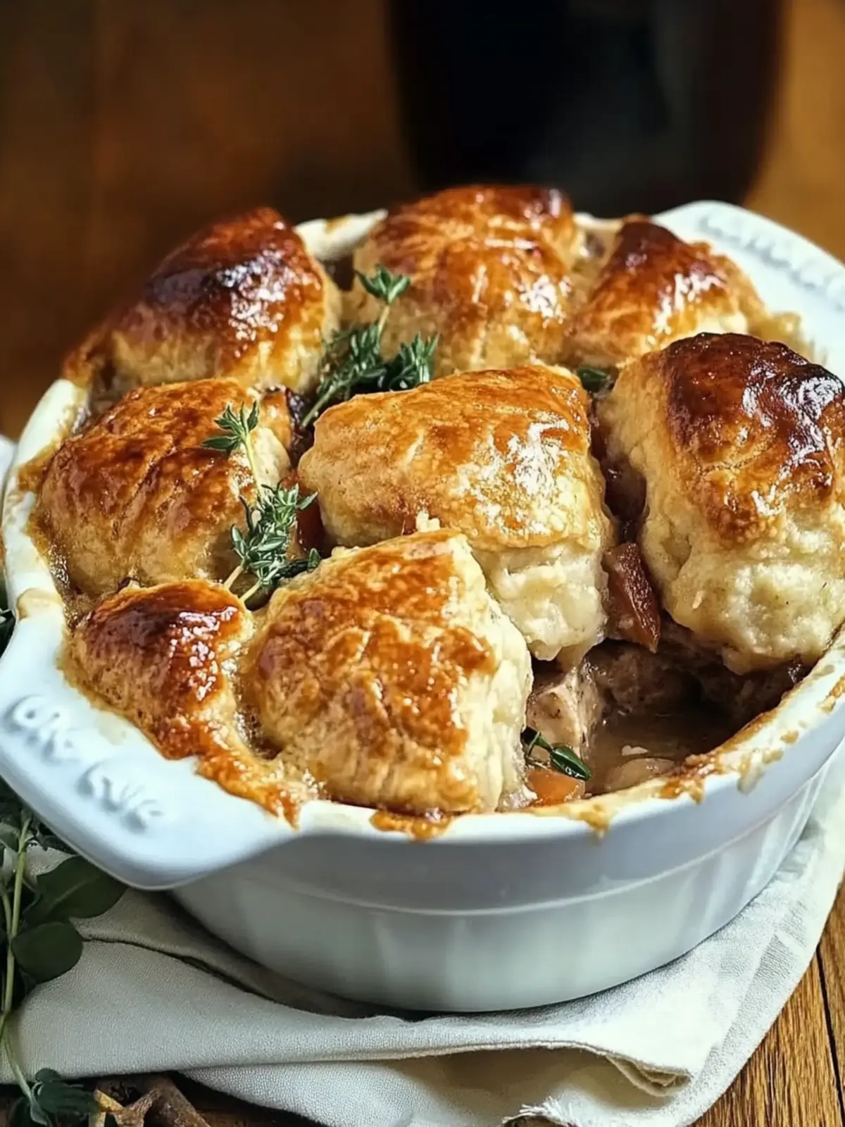 Herby lamb cobbler