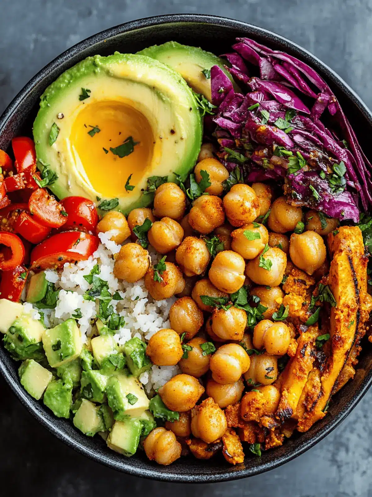 Spicy Chickpea Meal Prep Bowl: Quick, Flavor-Packed Delight 3 Spicy Chickpea Meal Prep Bowl