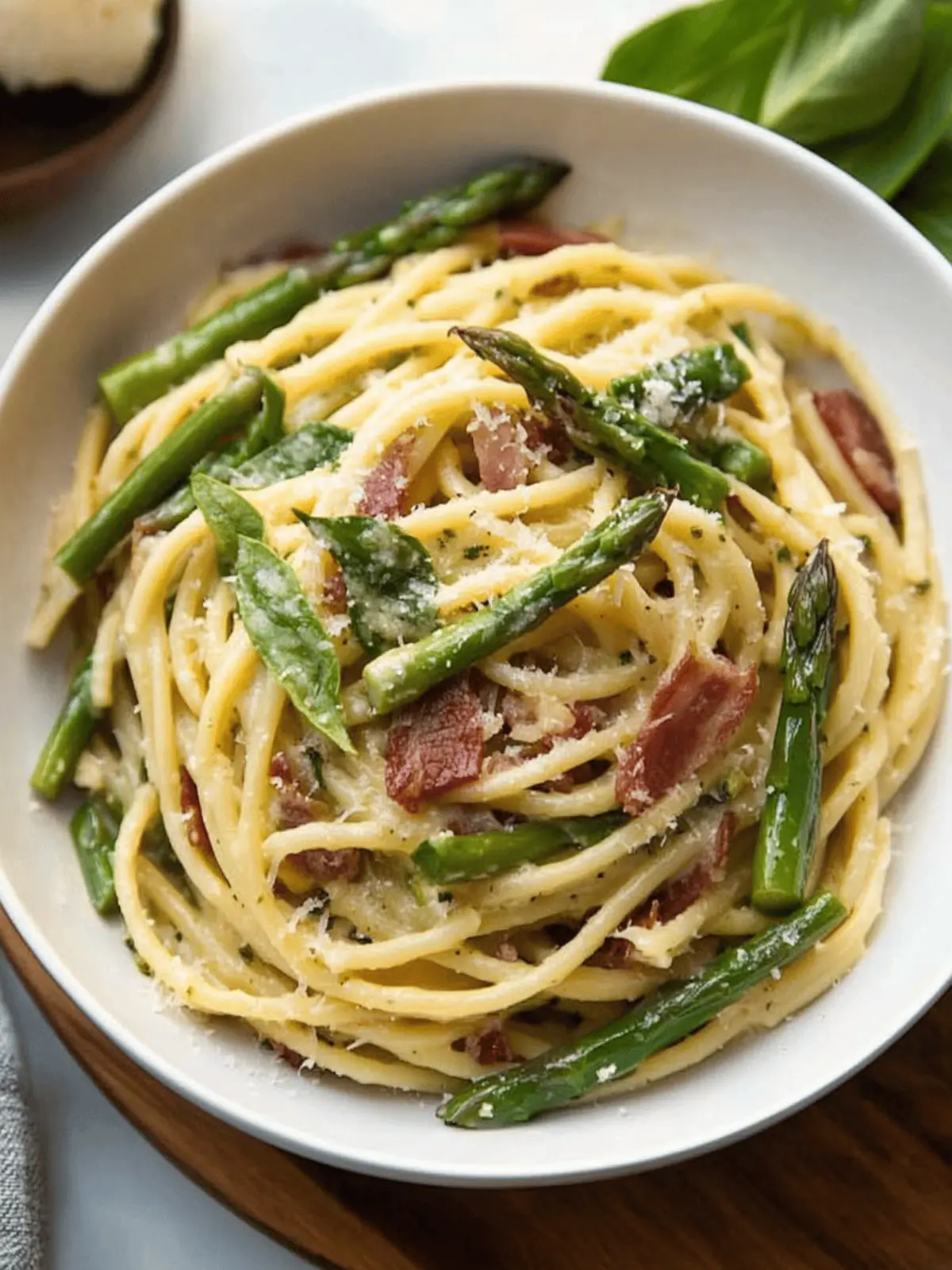 Asparagus Pancetta Pasta