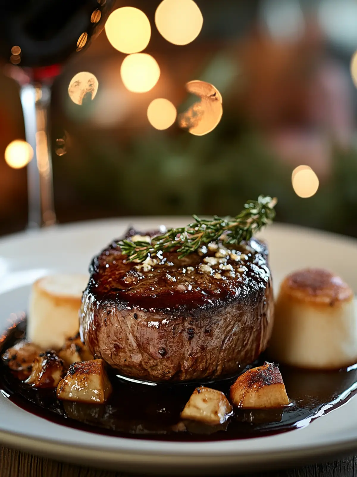 Filet Mignon with Red Wine Reduction