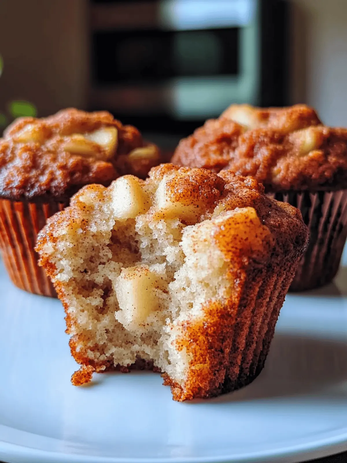 Apple Cinnamon Greek Yogurt Muffins