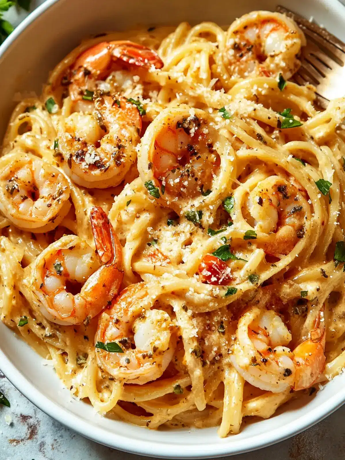 Creamy Cajun Shrimp Pasta
