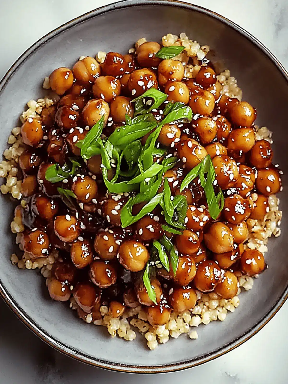 Savory Vegan Sticky Sesame Chickpeas for a Quick Dinner Delight 2 Vegan Sticky Sesame Chickpeas