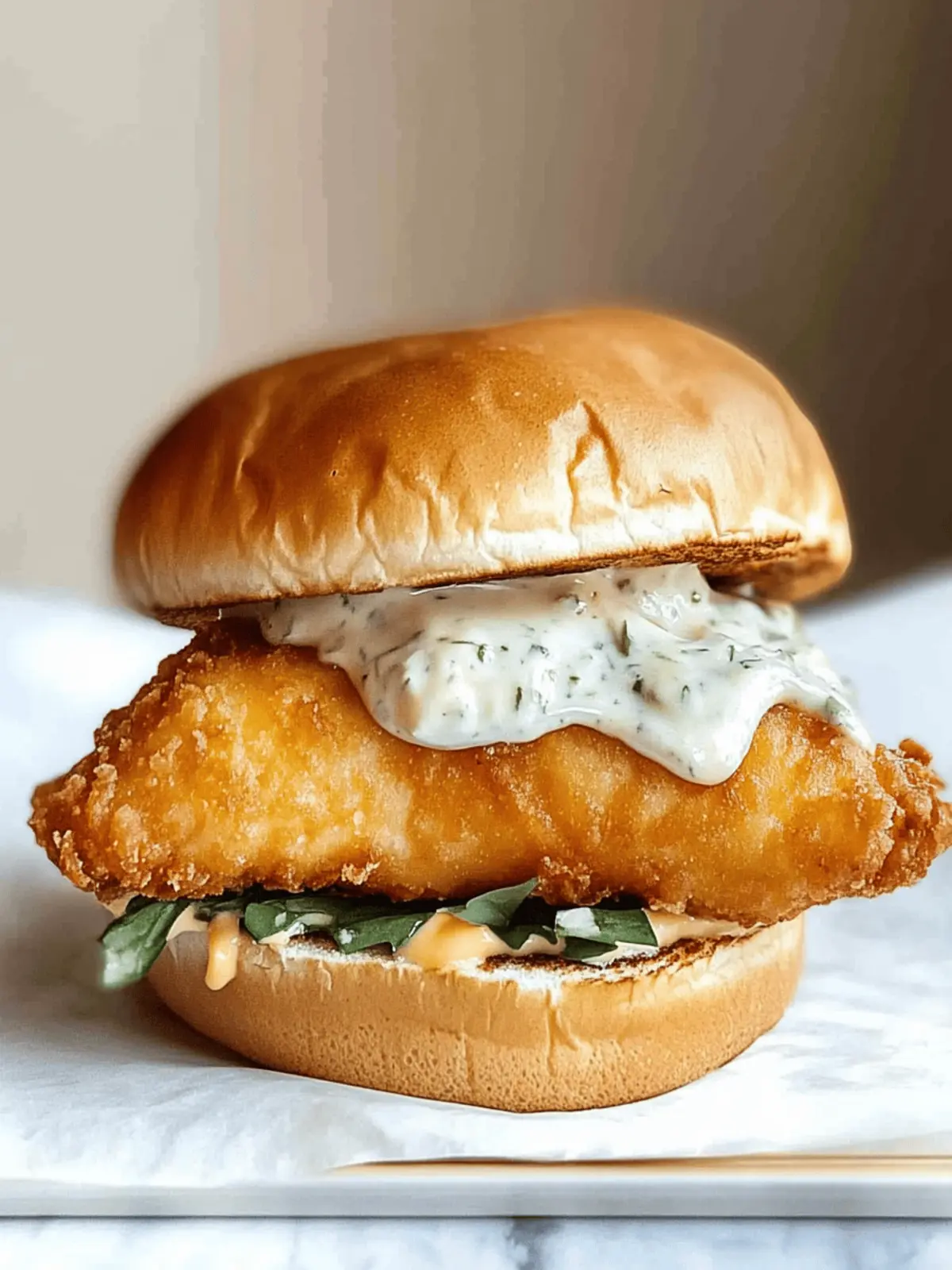 Irresistible Fried Cod Fish Sandwich with Homemade Tartar Sauce 4 Fried Cod Fish Sandwich