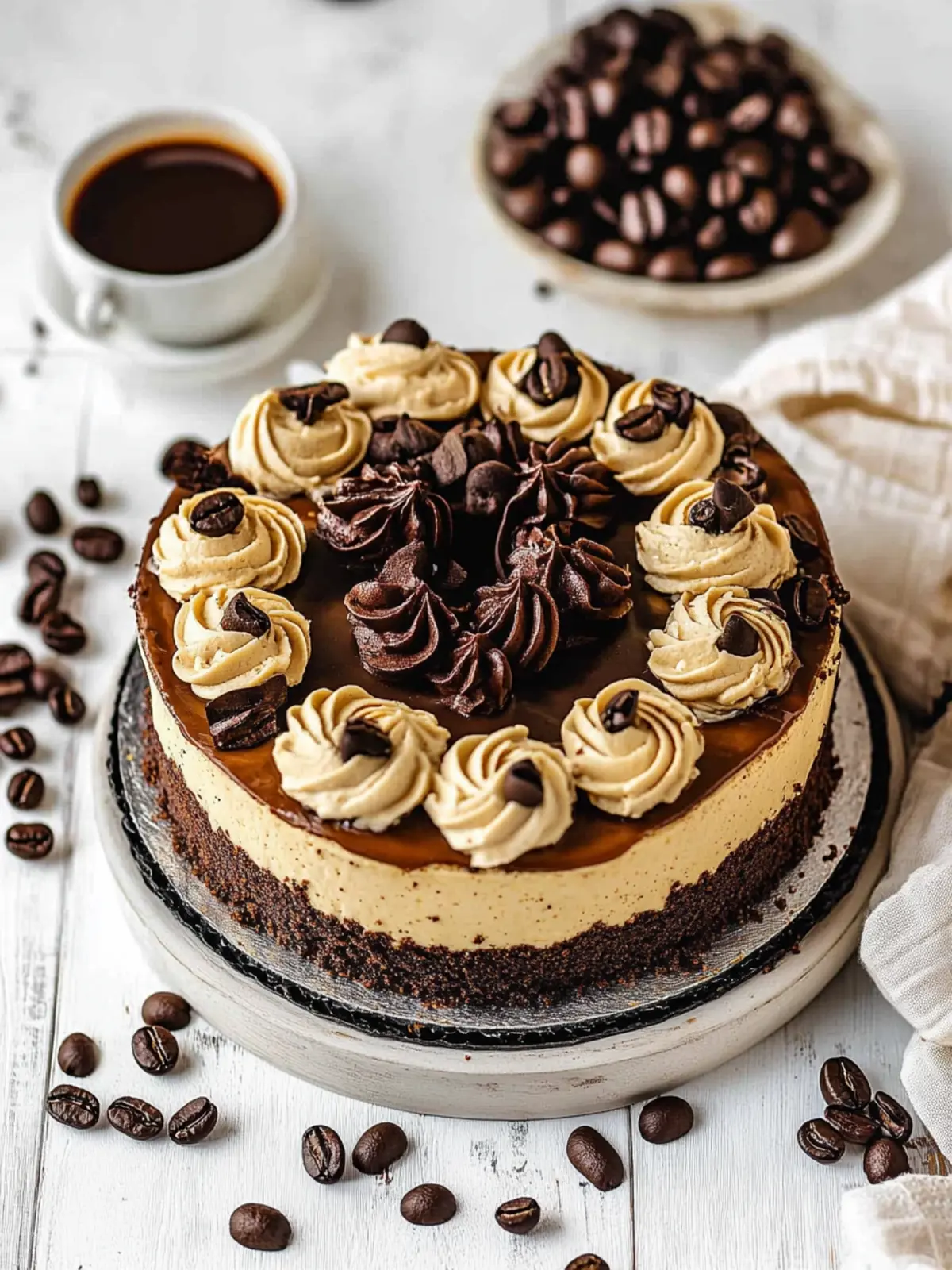 Coffee Brownie Cheesecake