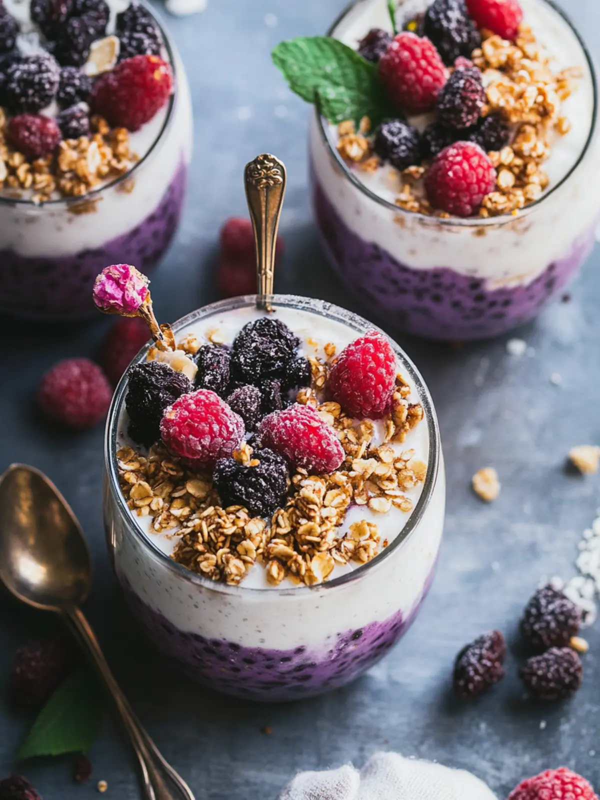 Black Goji Breakfast Parfaits