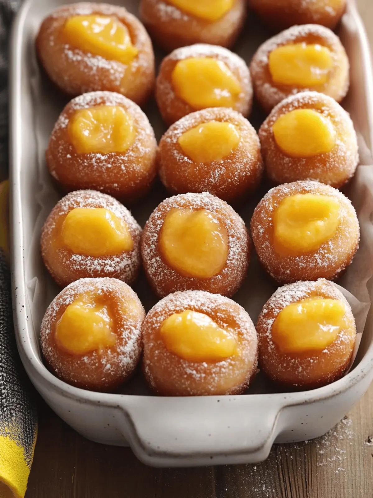 Mango Brioche Donuts