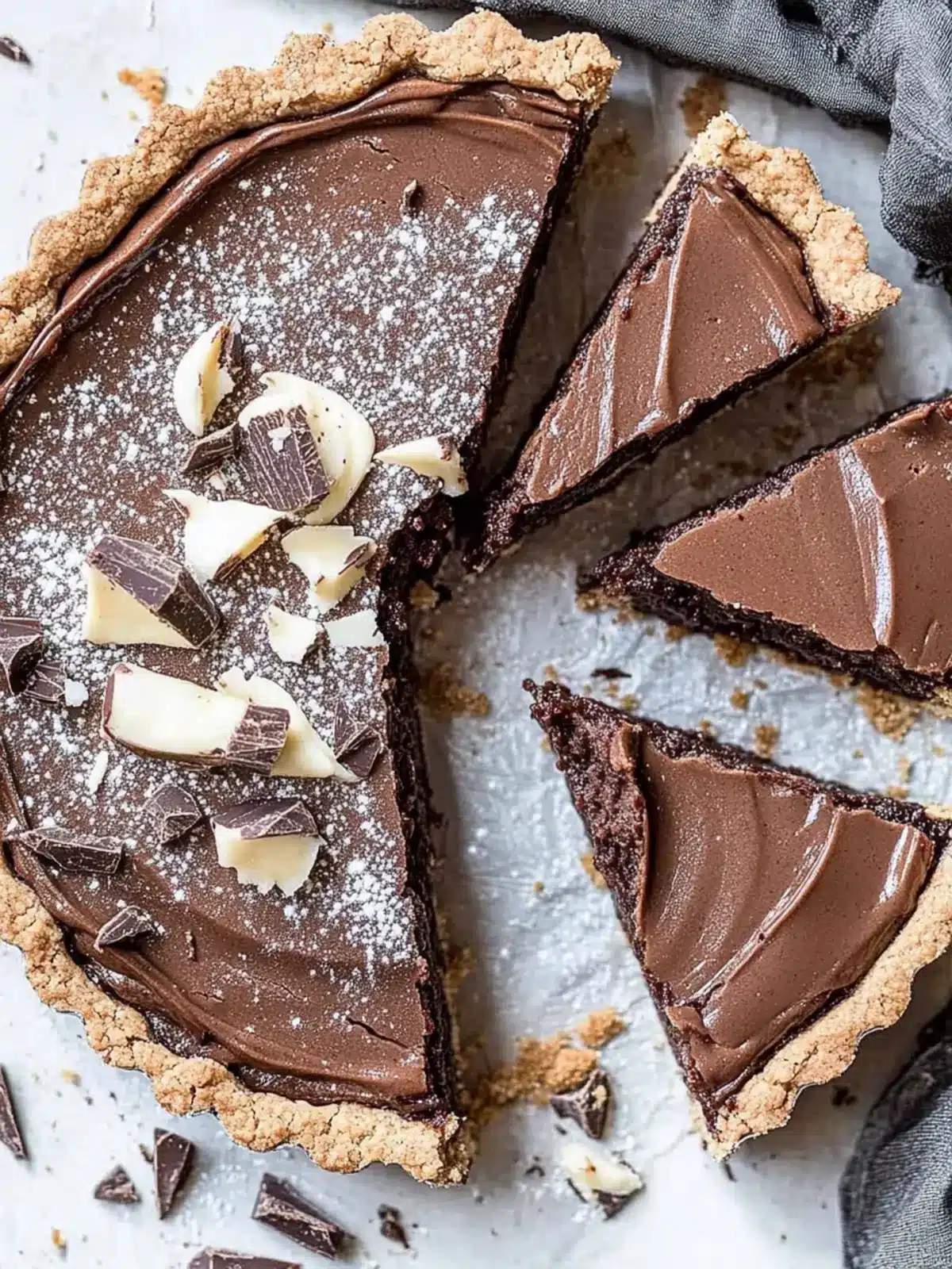 Double Chocolate Cookie Dough Tart