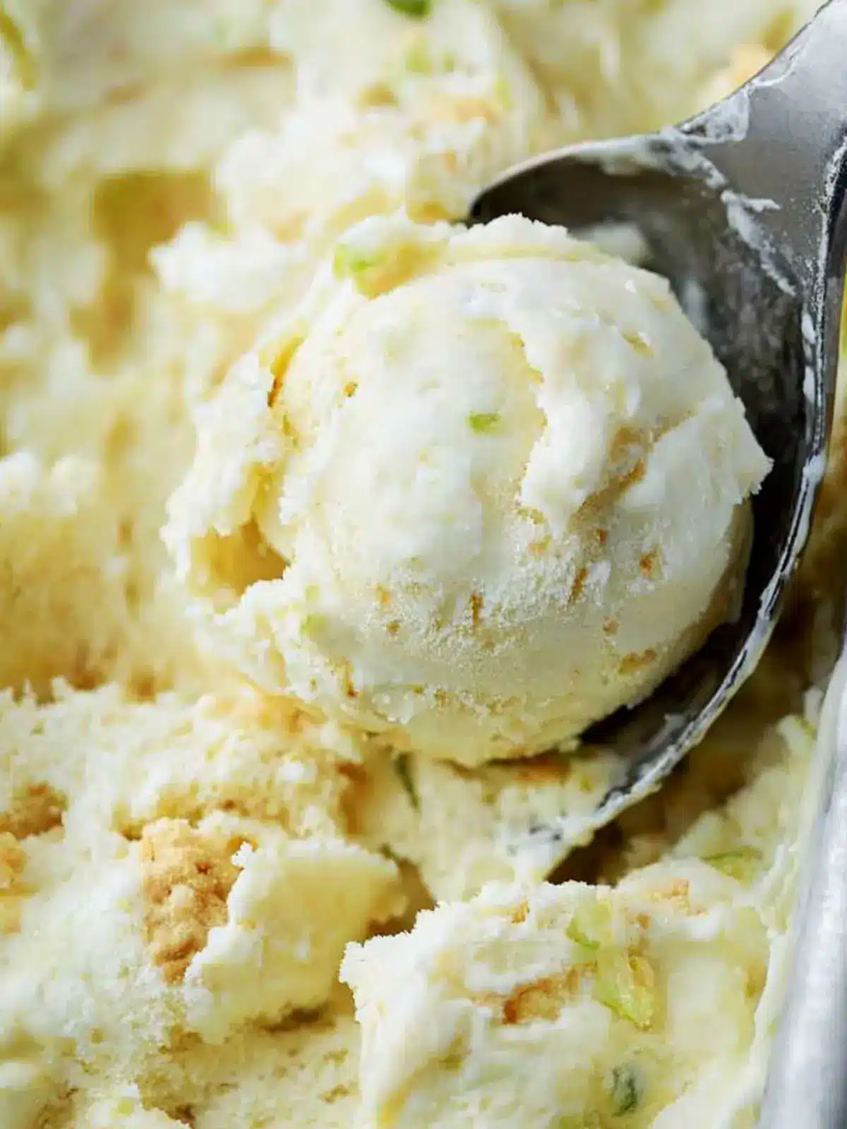 No Churn Lime Cracker Ice Cream