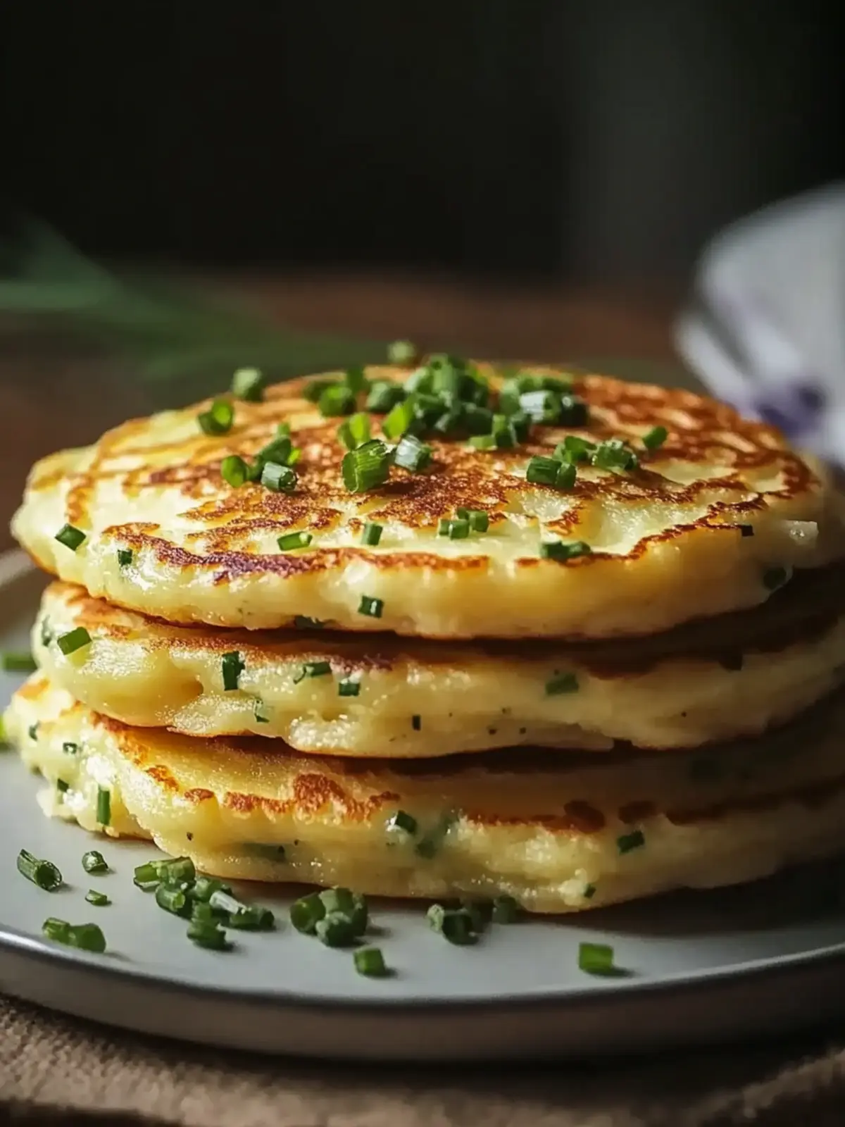 Cheese & Chive Pancakes