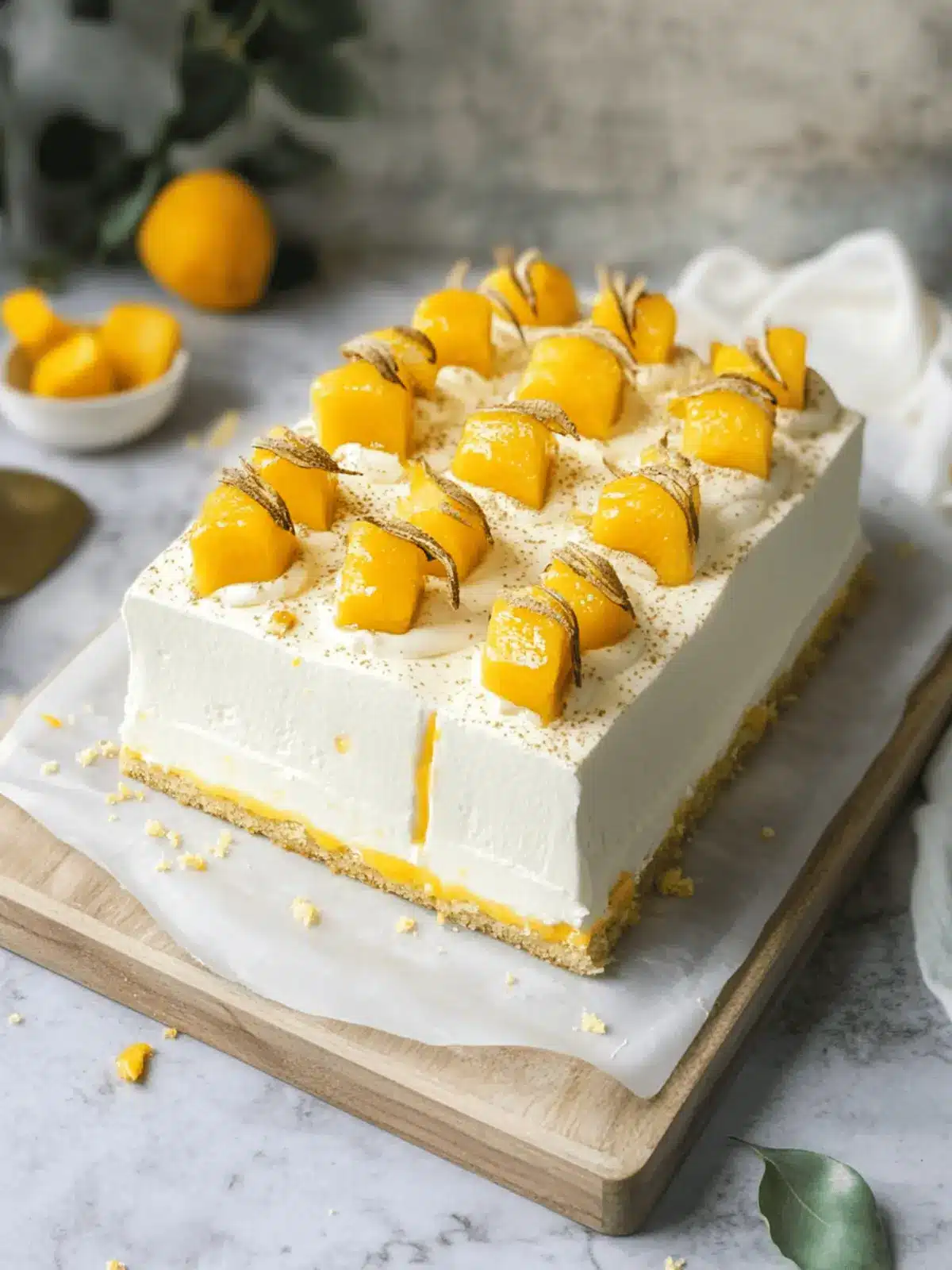 Mango Lassi Tres Leches Cake