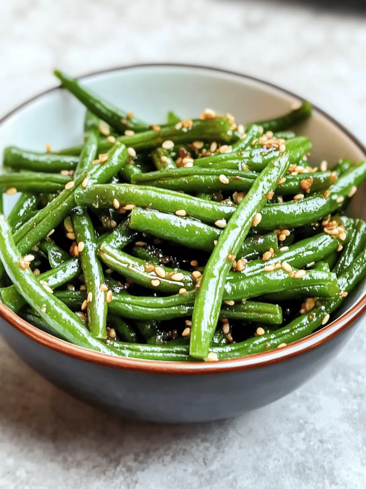 Garlic Sesame Green Beans