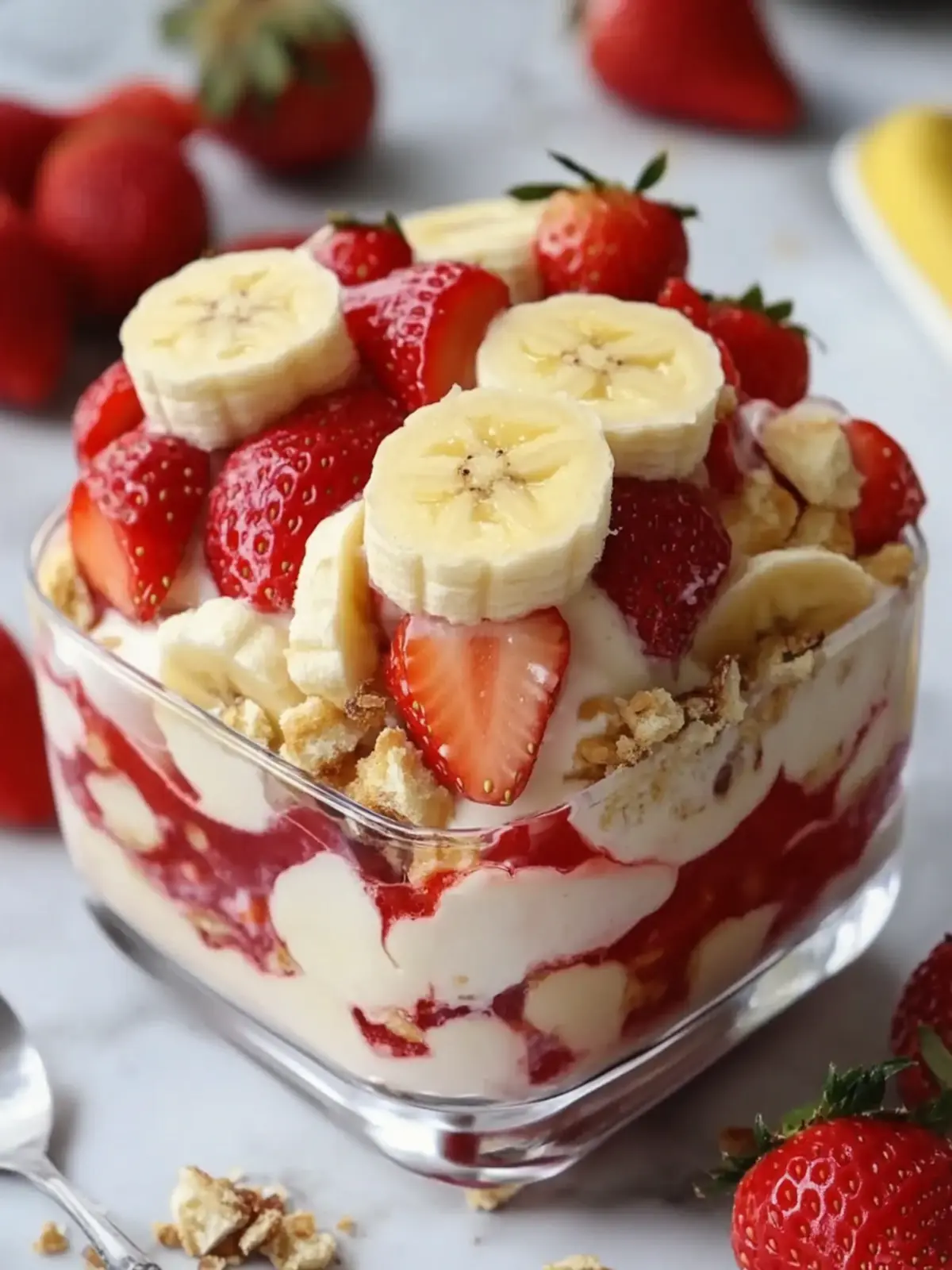 Strawberry Banana Pudding Dream: A No-Bake Delight You'll Love 2 Strawberry Banana Pudding Dream
