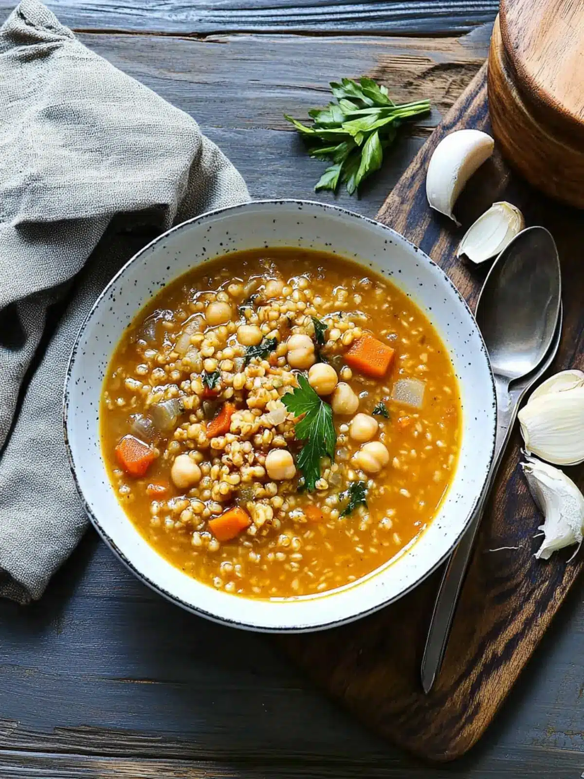 Chickpea & Farro Soup {Zuppa di Ceci e Farro}
