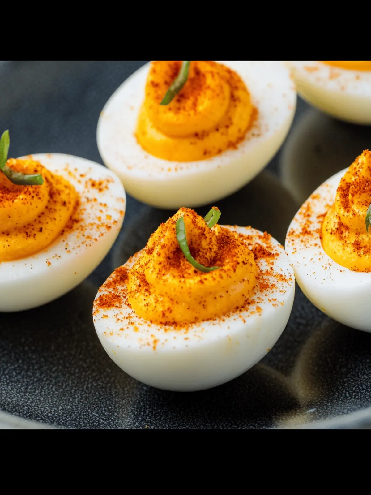 Pumpkin Deviled Eggs