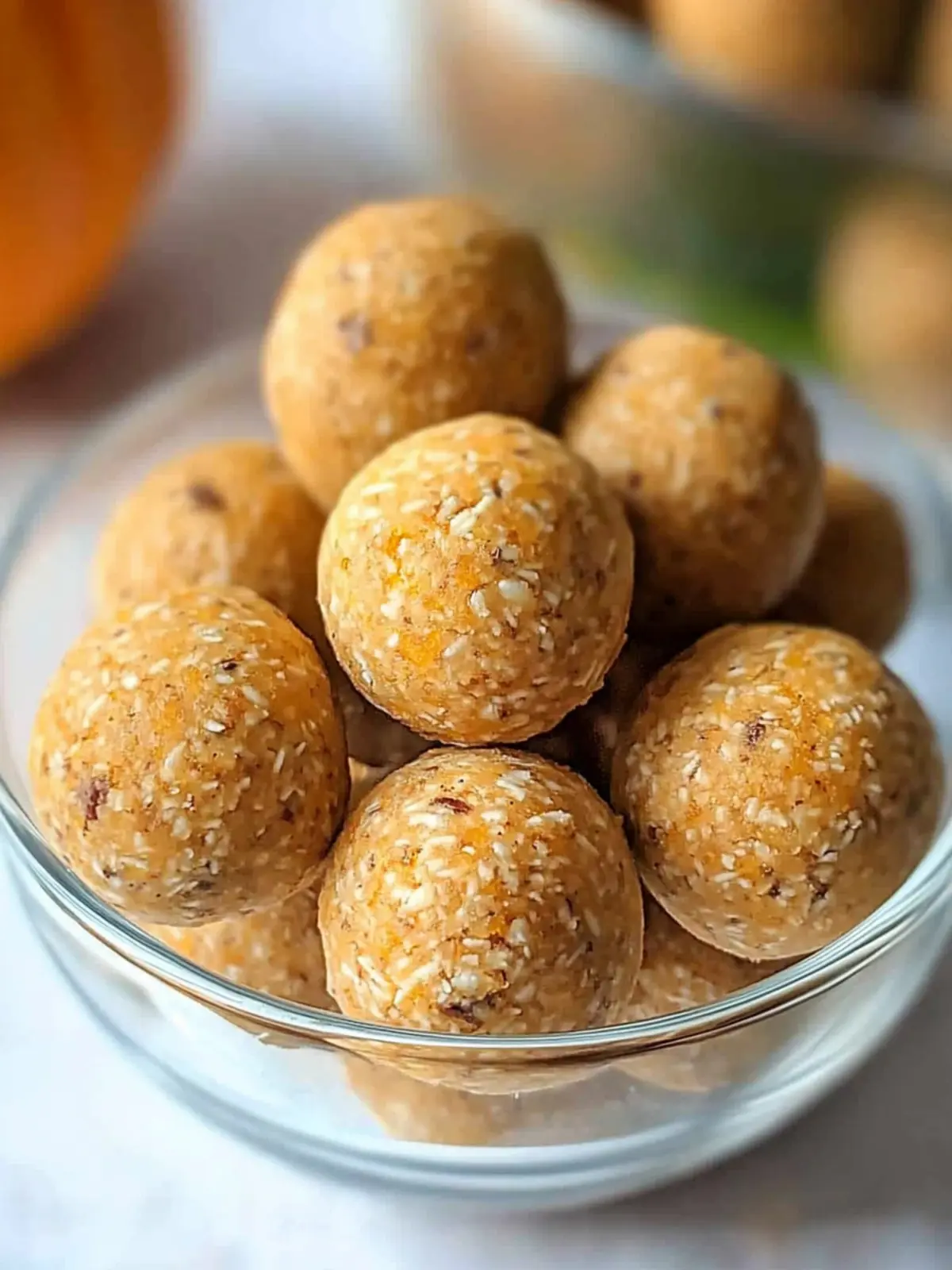 No Bake Pumpkin Protein Balls
