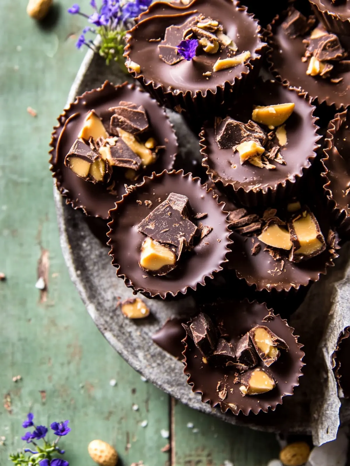 Frozen Chocolate Peanut Butter Yogurt Cups