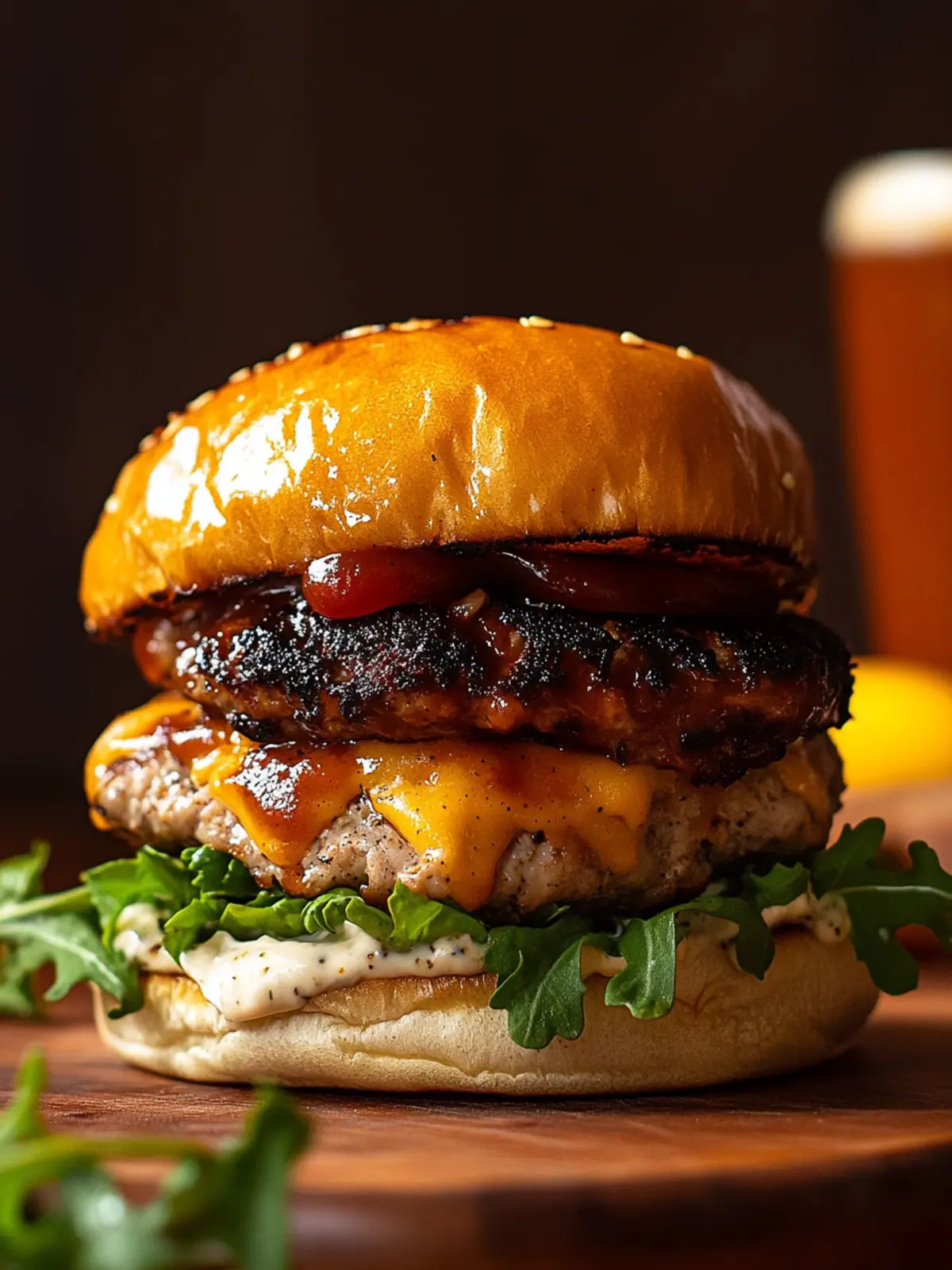 BBQ Ranch Turkey Smash Burger