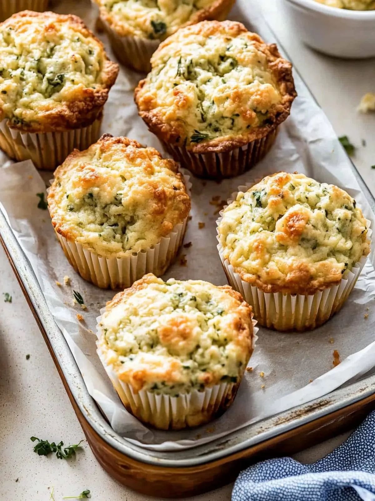 Savory Cheese Breakfast Muffins