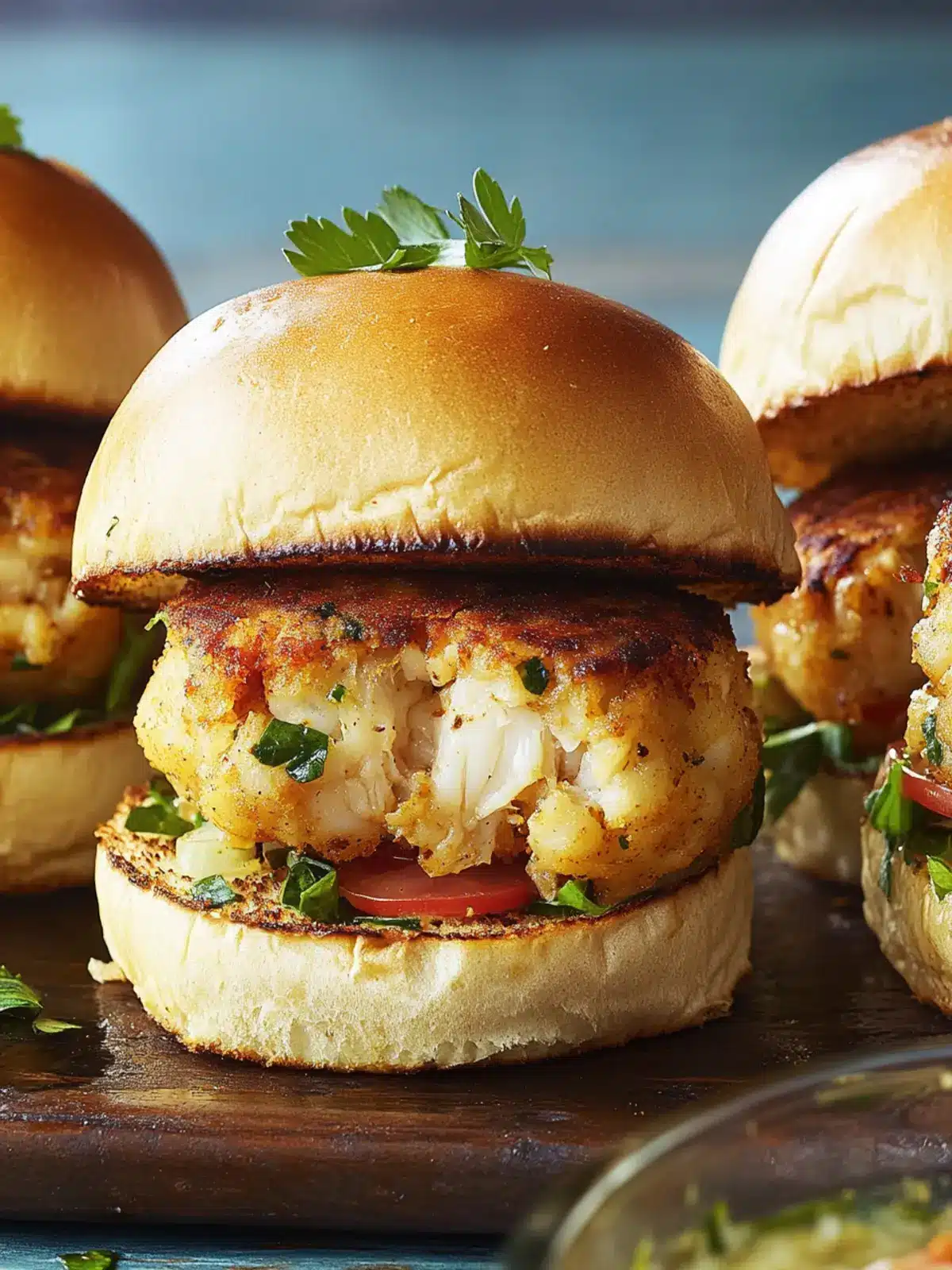 Cajun Crab Cake Sliders