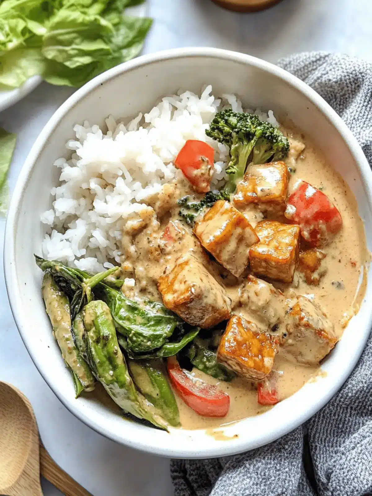 Delicious Creamy Satay Tempeh Ready in 30 Minutes