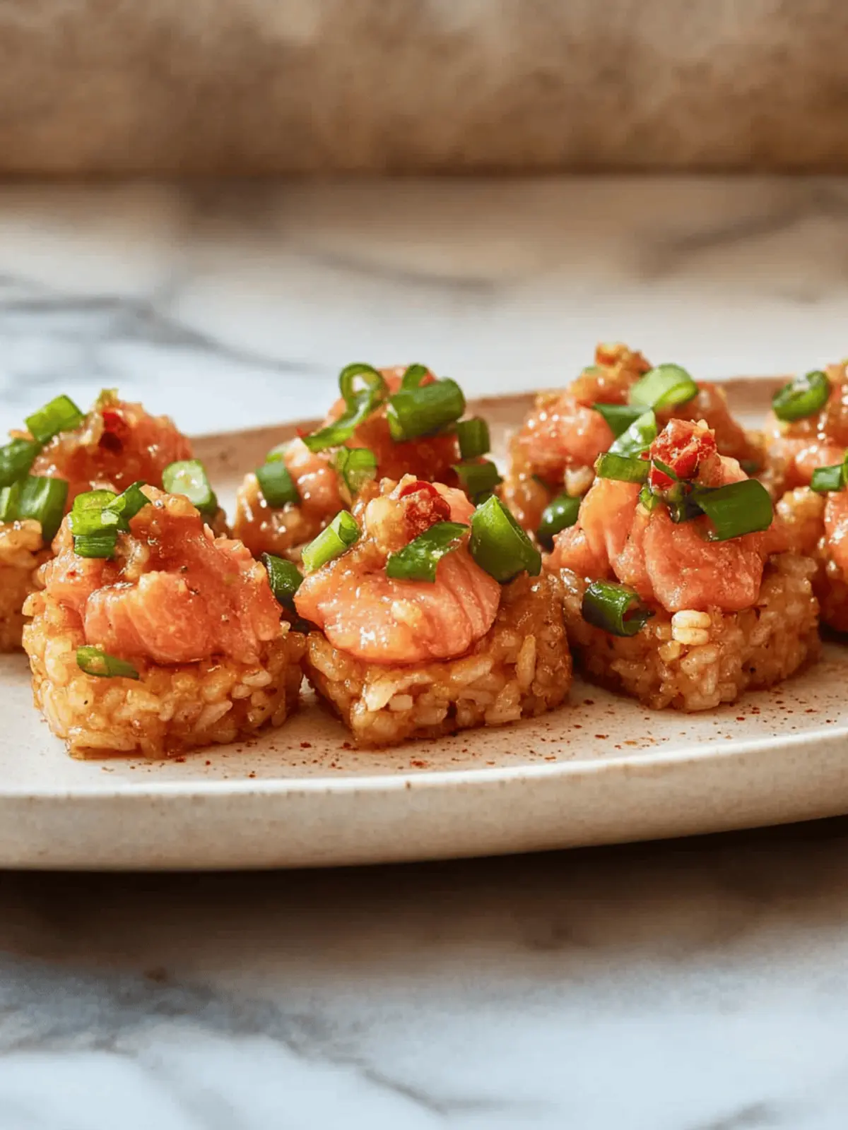Crispy Rice with Spicy Salmon: Your New Sushi Night Delight 3 Crispy Rice with Spicy Salmon