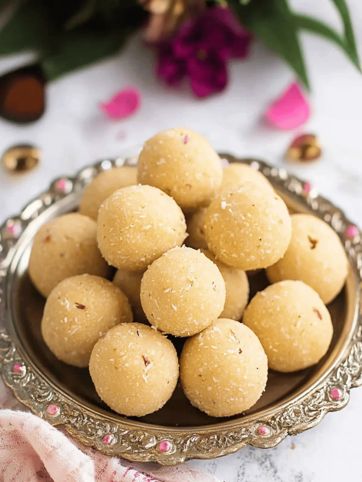 Melt-in-Your-Mouth Rava Coconut Laddu for Festive Bliss 3 Rava Coconut Laddu