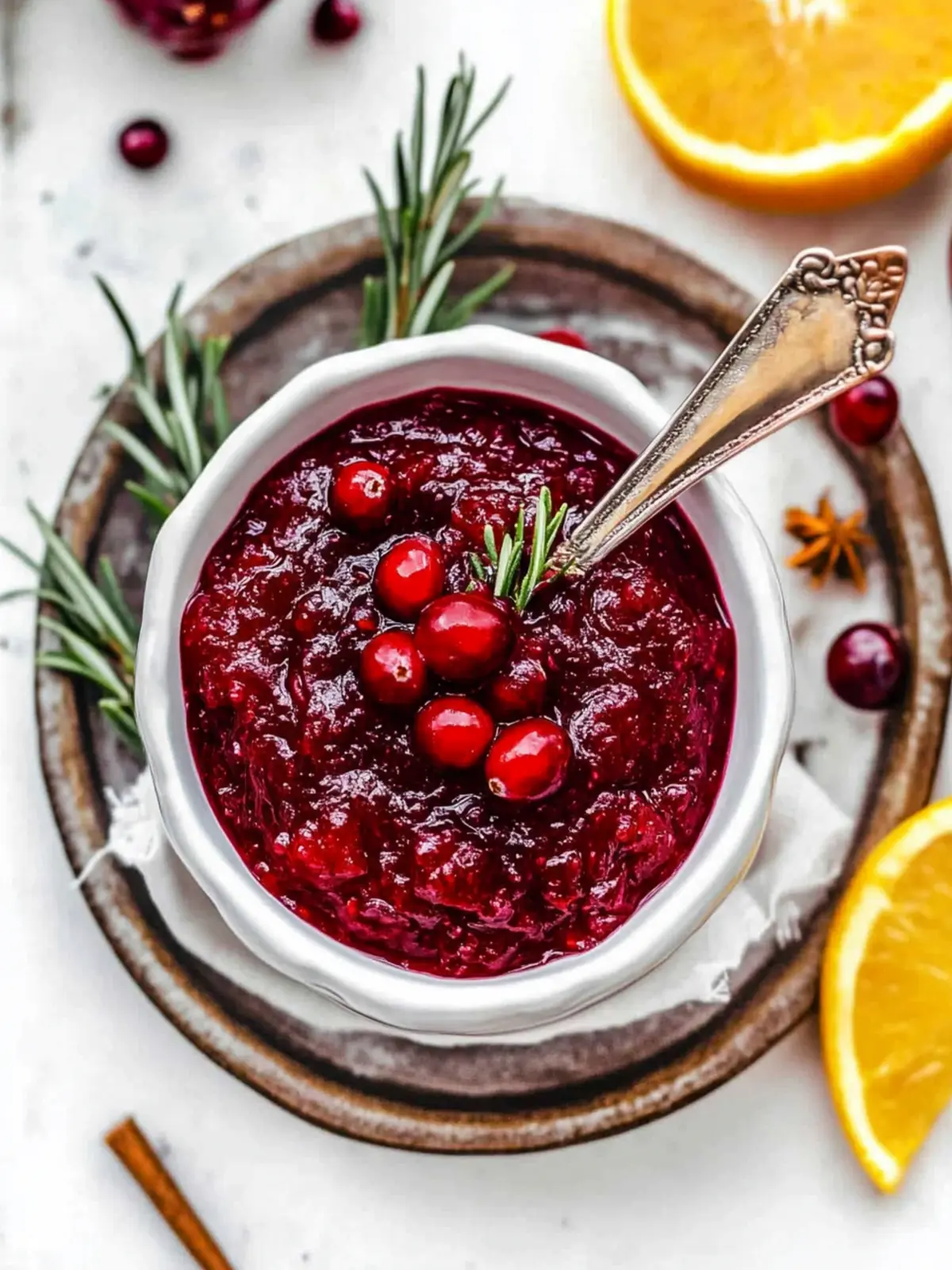 Healthy Cinnamon Orange Cranberry Sauce