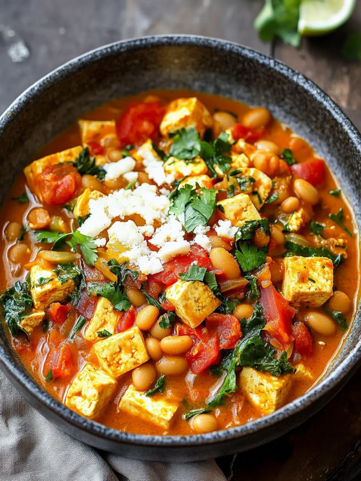Butter Bean Tofu Stew (High Protein + Vegan)