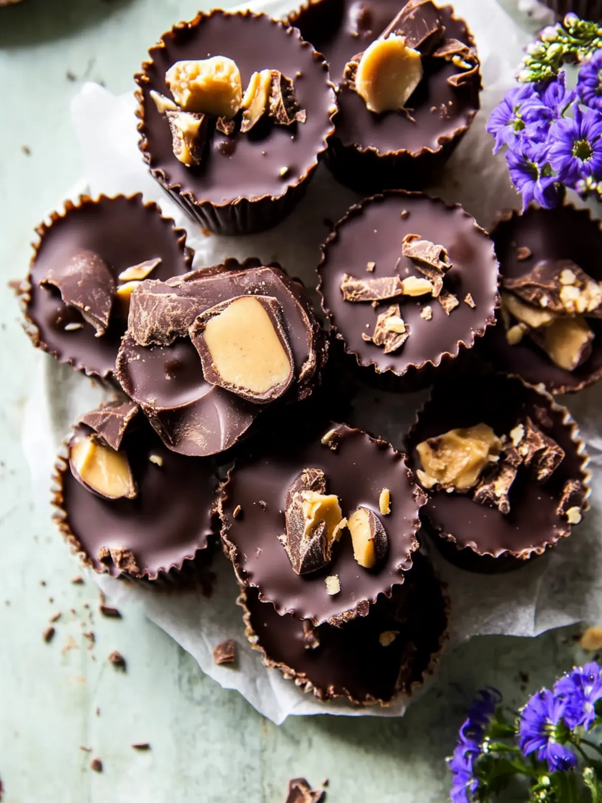 Frozen Chocolate Peanut Butter Yogurt Cups