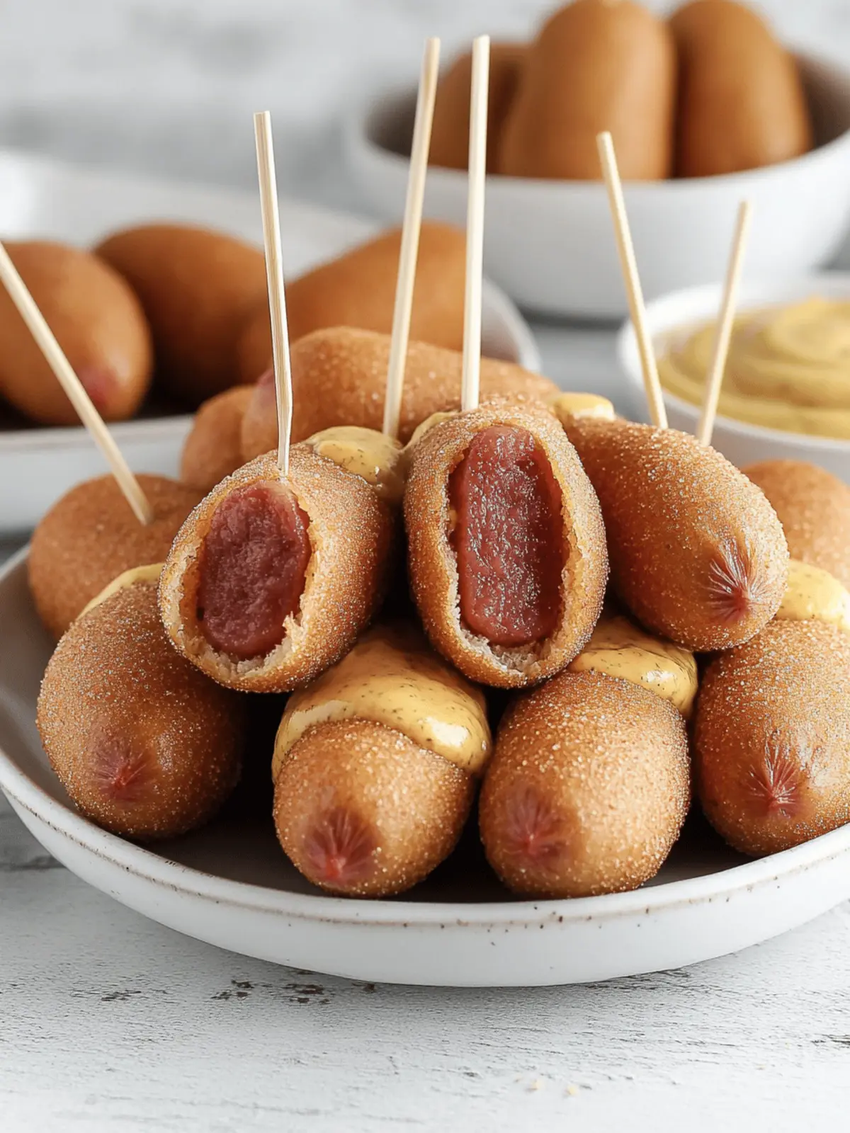 Crispy Mini Hotdogs: A Fun Twist on Classic Comfort Food 4 mini hotdogs