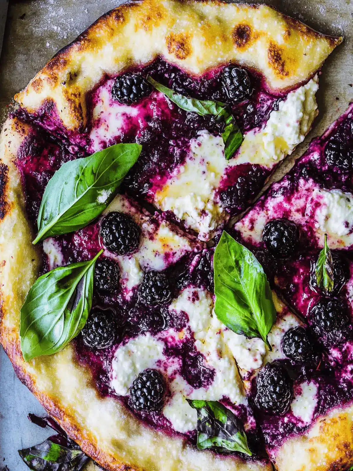 Blackberry Ricotta Pizza with Basil A Summer Delight 4 Blackberry Ricotta Pizza with Basil