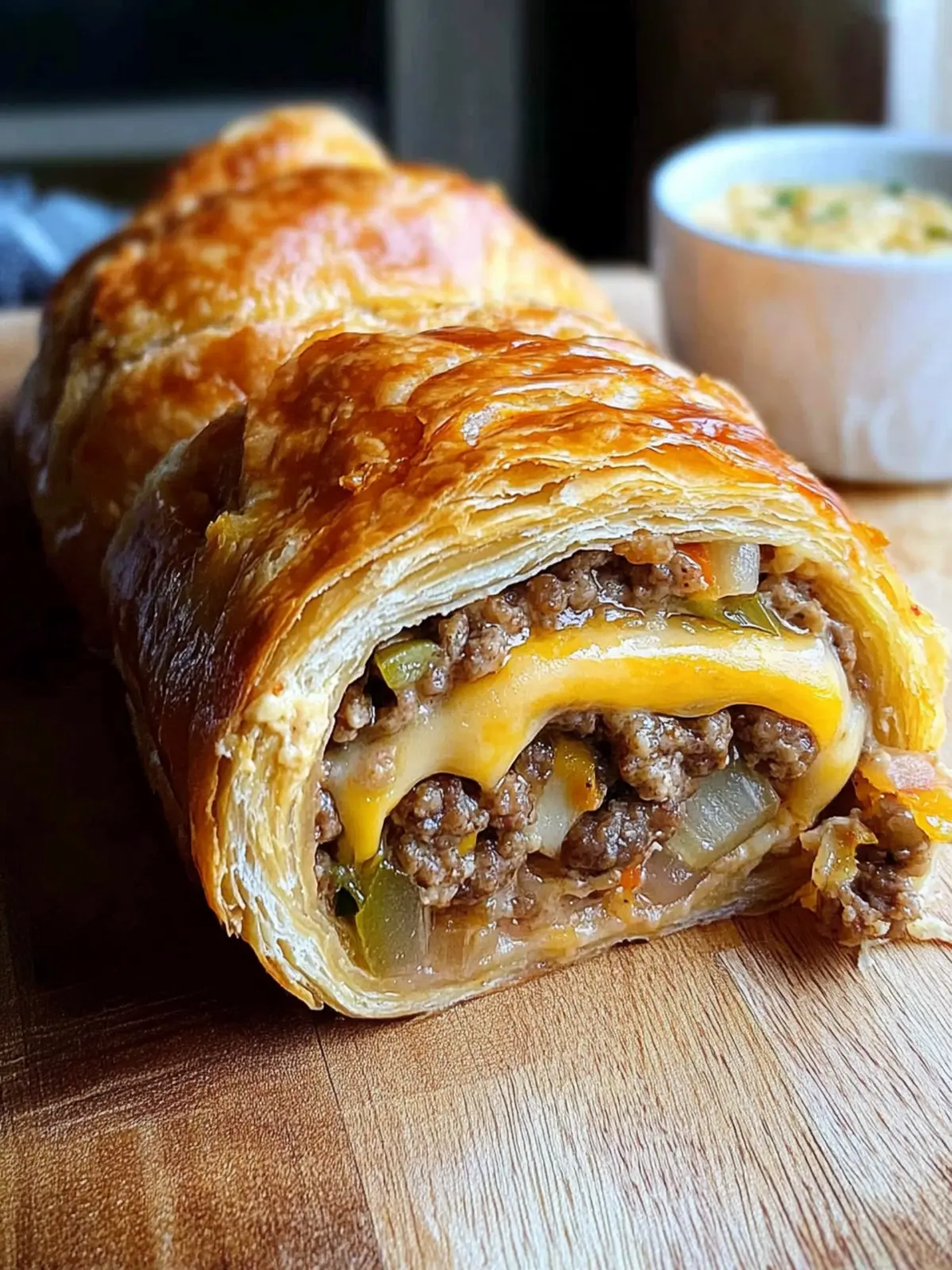 Viral Cheeseburger Onion Ring Roll that Will Wow Your Taste Buds 2 Viral Cheeseburger Onion Ring Roll