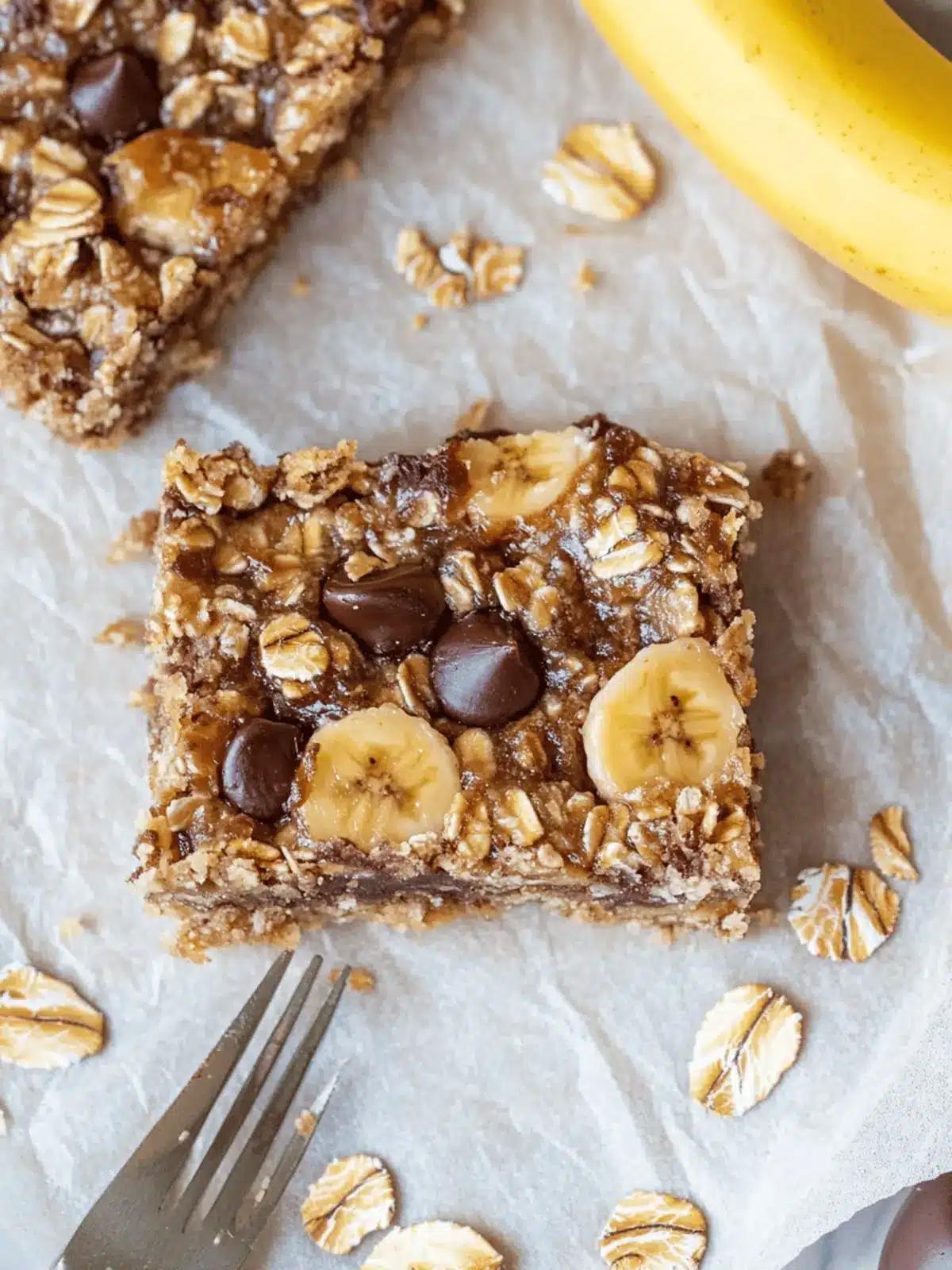 Wholesome Banana Oatmeal Bars for Quick Energy Boost 2 Banana Oatmeal Bars