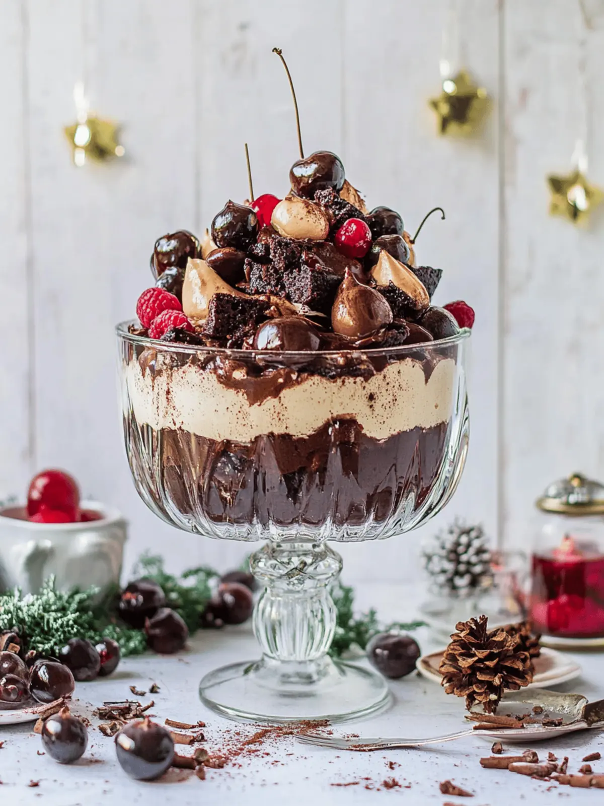 Irresistibly Decadent Vegan Gluten-Free Black Forest Trifle 3 Black Forest Trifle (Vegan Gluten-Free)