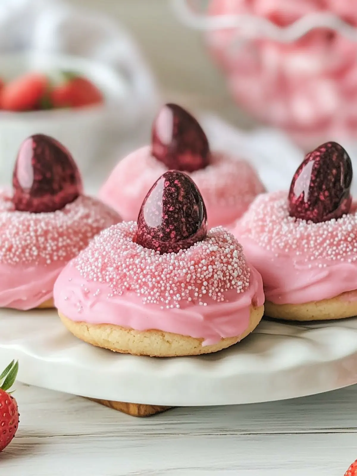 Strawberry Kiss Cookies