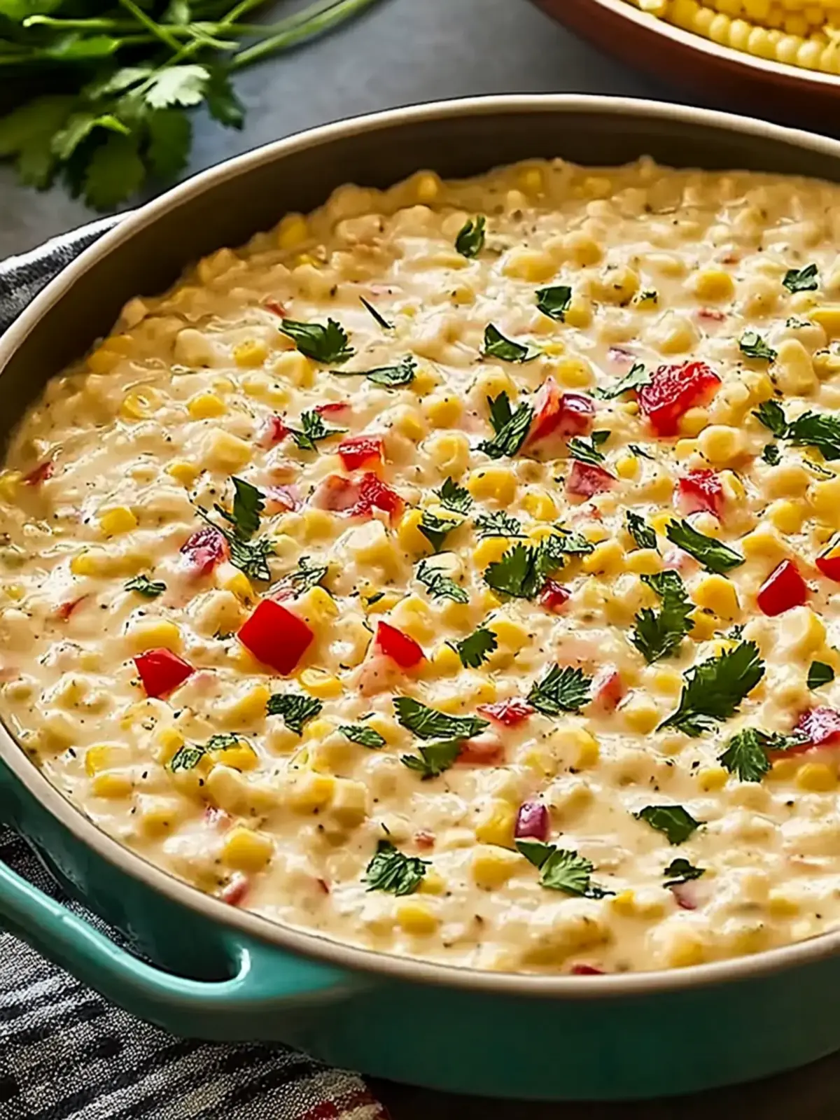 Crockpot Christmas Corn Dip