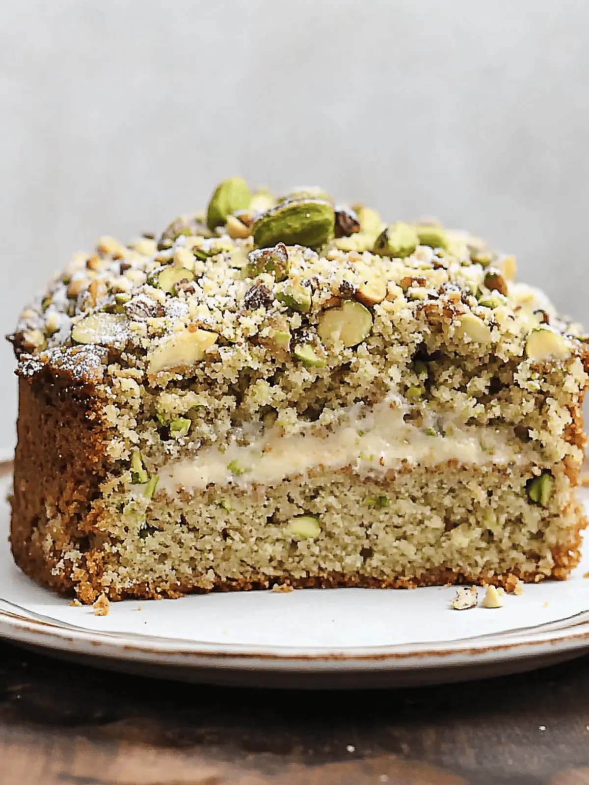 Decadent Pistachio Coffee Cake with a Creamy Twist 4 Pistachio Coffee Cake