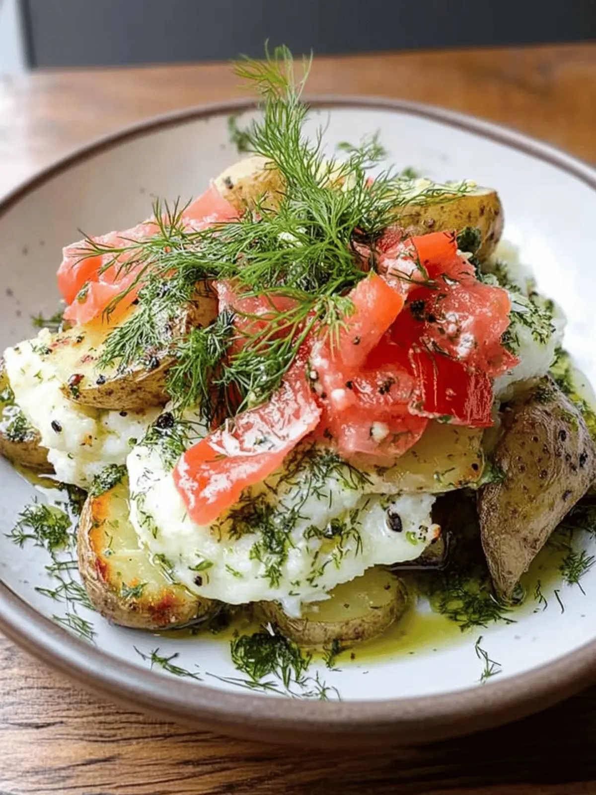 Smashed Potato Salad with Dill Vinaigrette: Crazy Delicious Twist 2 Smashed Potato Salad with Dill Vinaigrette