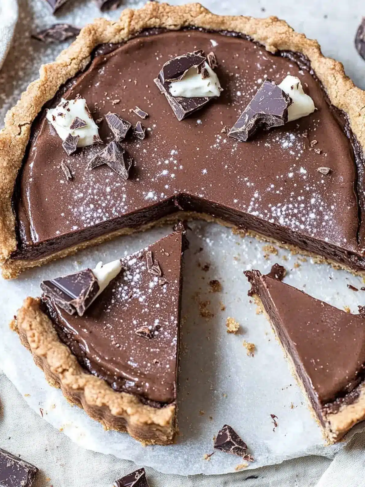 Double Chocolate Cookie Dough Tart