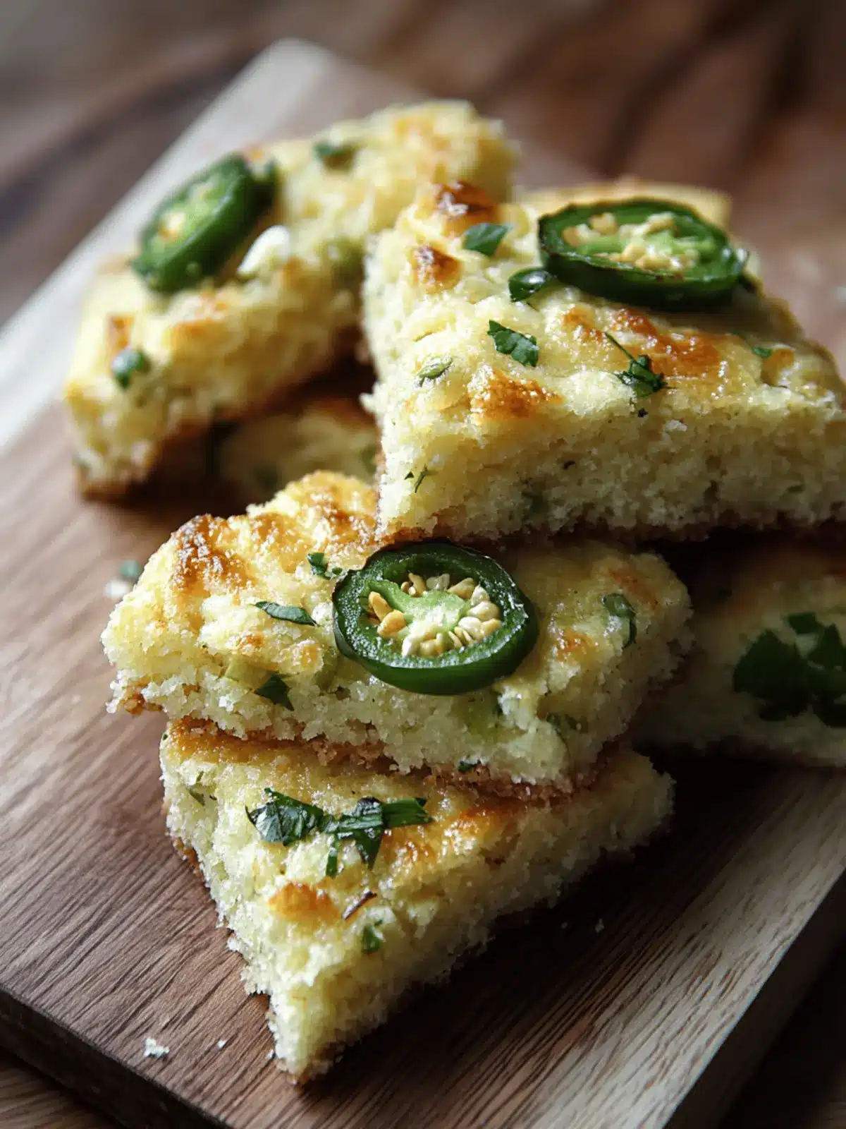 Cheesy Jalape o Shortbread