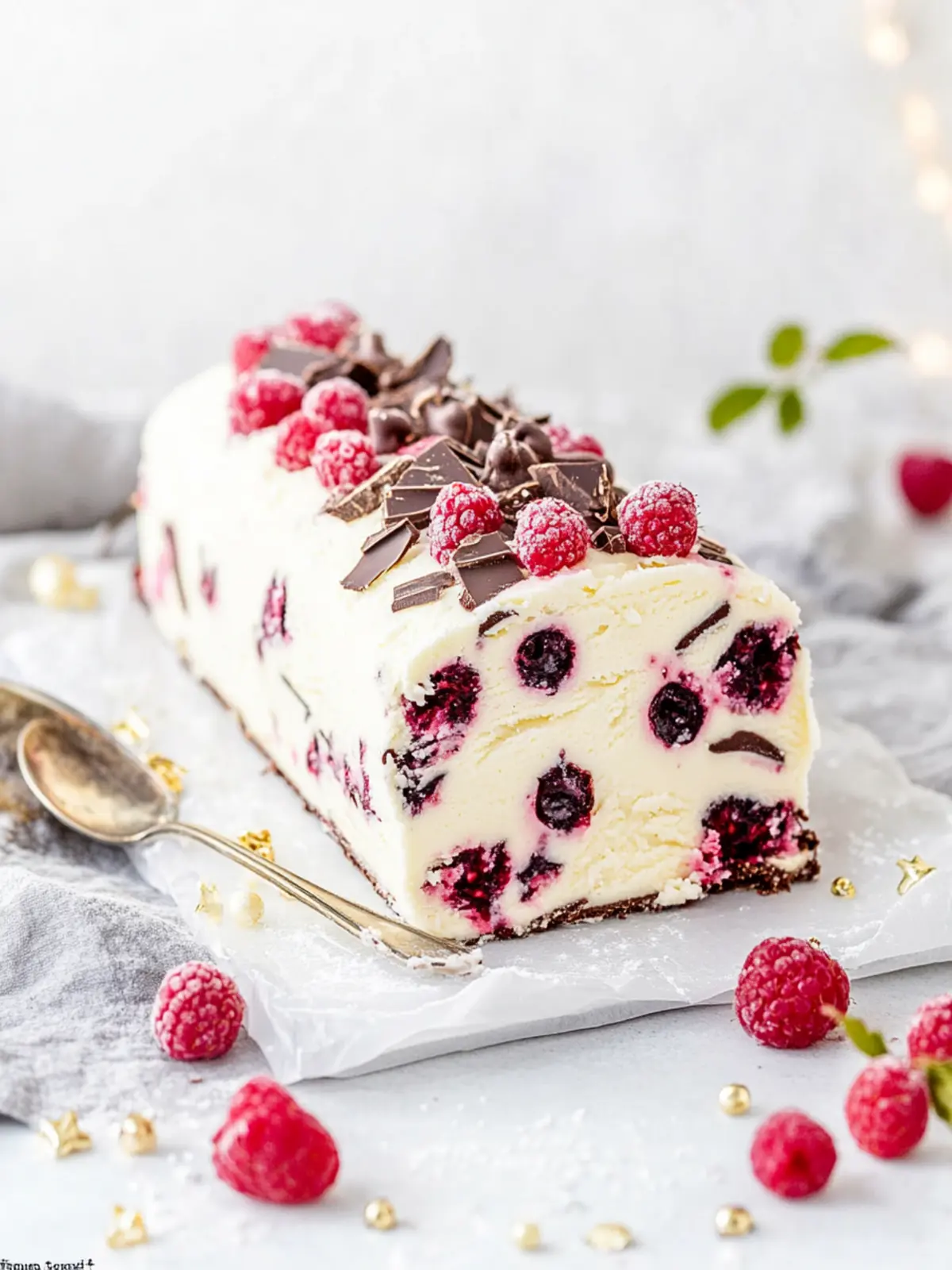 Raspberry Chocolate Semifreddo