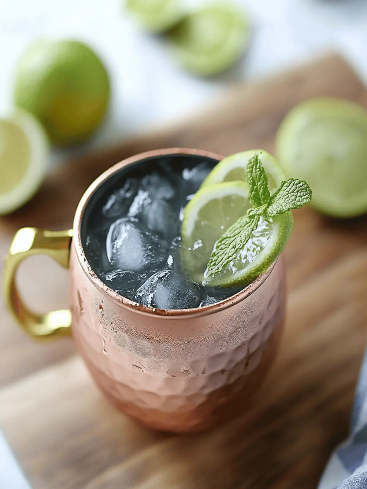 Non-Alcoholic Moscow Mule (Ginger Beer Mocktail)